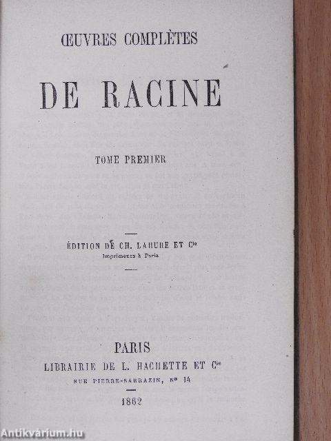 Oeuvres complétes de Racine I. (töredék)