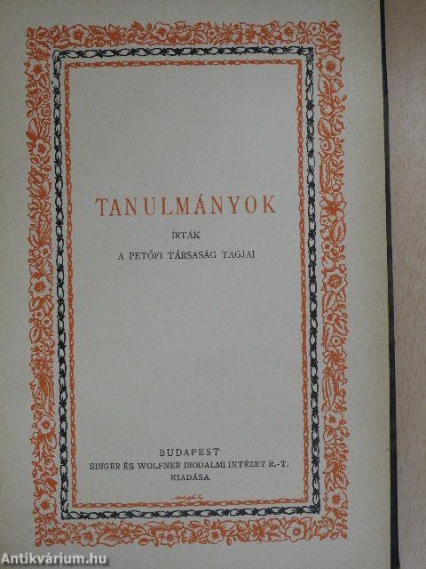 Tanulmányok