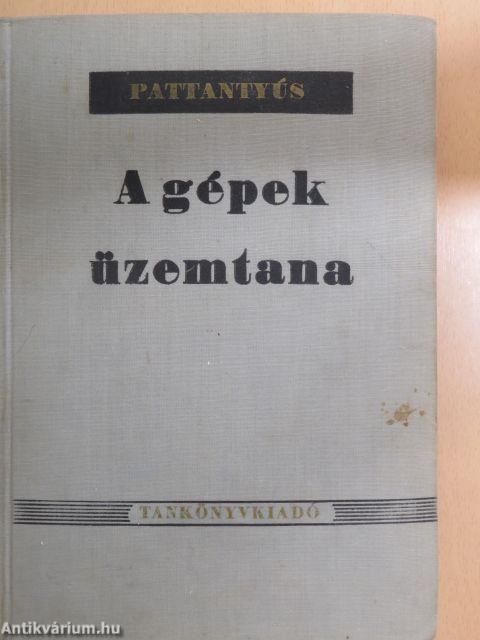 A gépek üzemtana