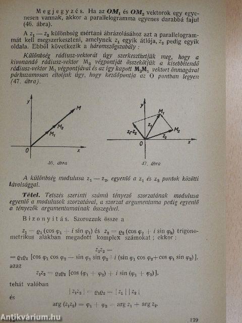 Algebra és elemi függvények