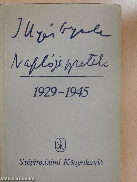 Naplójegyzetek 1929-1945