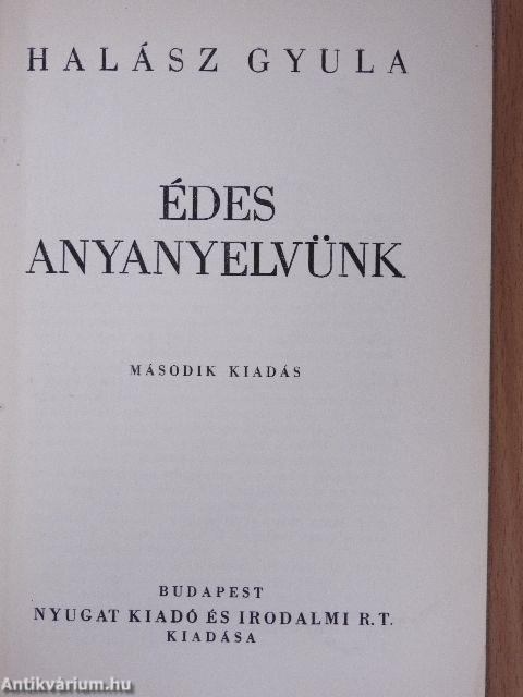 Édes anyanyelvünk