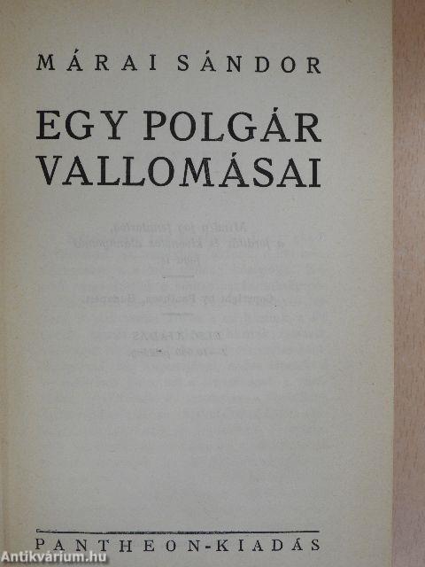 Egy polgár vallomásai