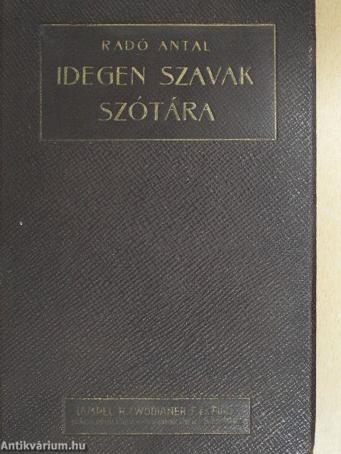 Idegen szavak szótára