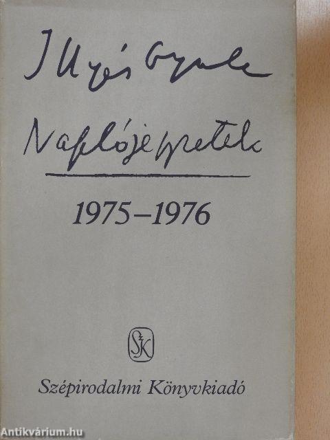 Naplójegyzetek 1975-1976