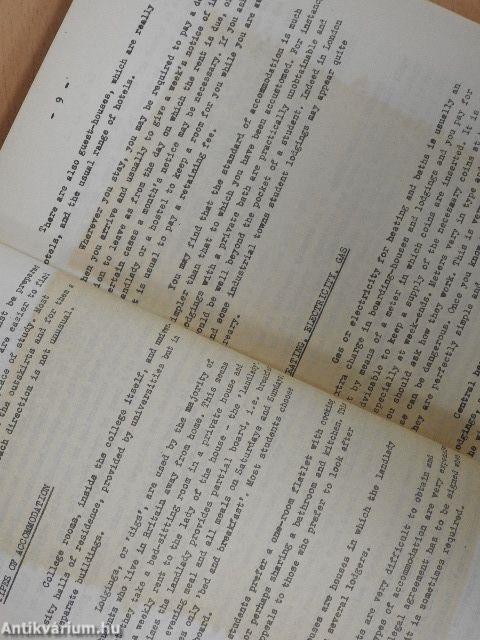 Angol szöveggyűjtemény