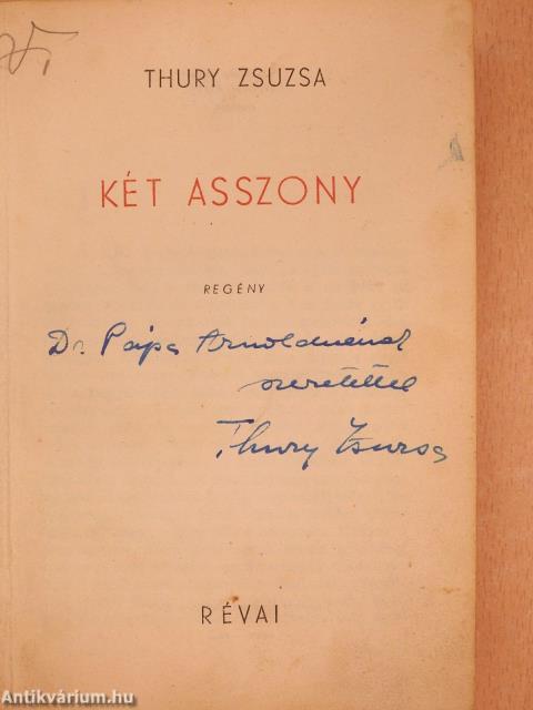 Két asszony (dedikált példány)
