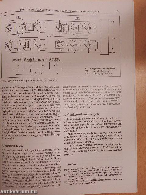 Villamosipari Kutató Intézet közleményei 14/1992