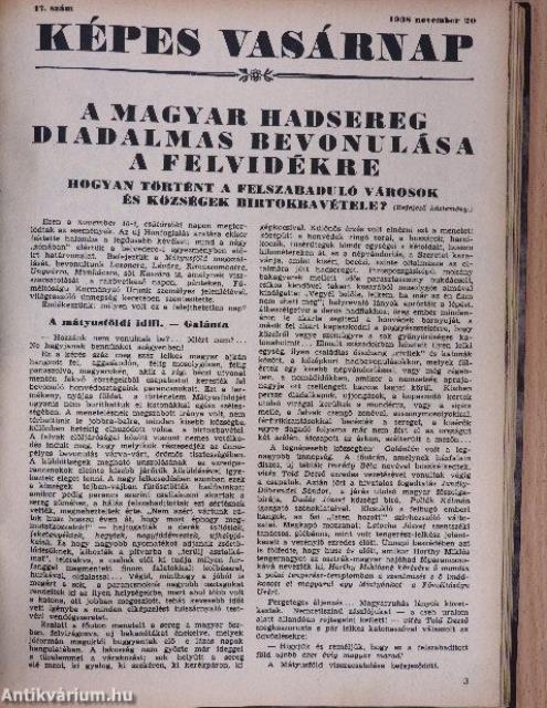 Folyóiratok egyedi gyűjteménye az 1930-as évekből (vegyes számok) (16 db)