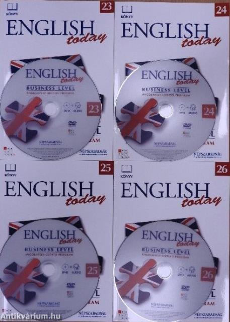 English today Business level 23-26. - 4 db DVD-vel