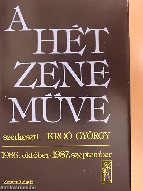 A hét zeneműve 1986. október-1987. szeptember