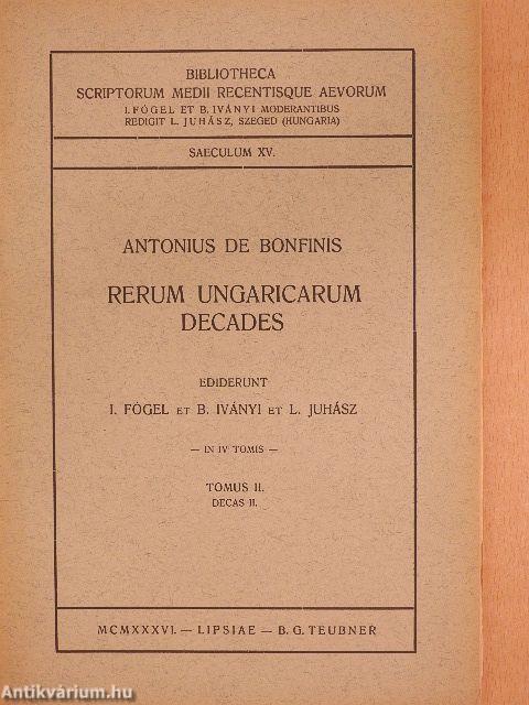 Rerum ungaricarum decades II.