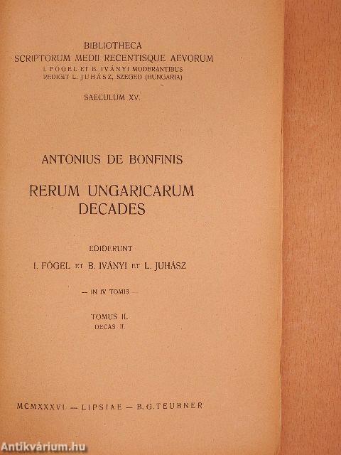 Rerum ungaricarum decades II.