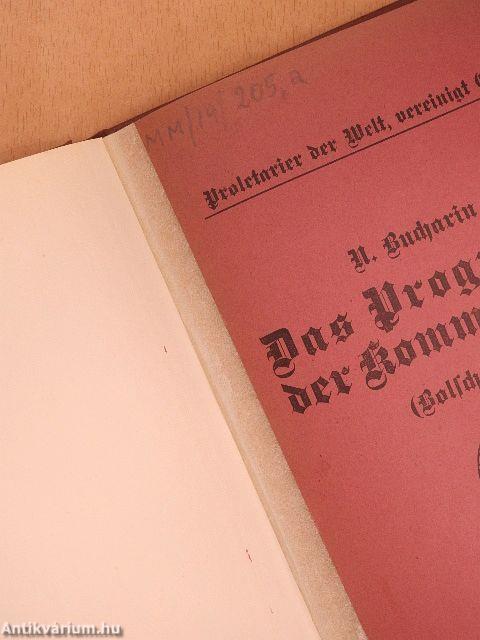 Das Programm der Kommunisten (Bolschewiki)(gótbetűs)