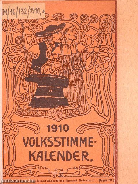 Volksstimme Kalender 1910. (gótbetűs)