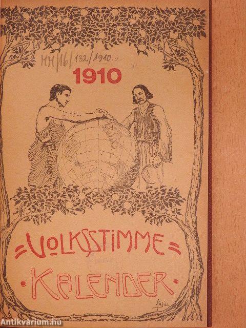 Volksstimme Kalender 1910. (gótbetűs)