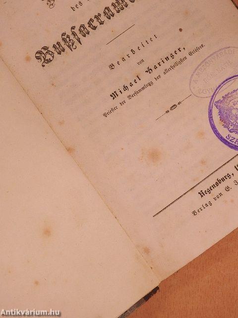 Anleitung zur Verwaltung des heiligen Bußsacramentes (gótbetűs)