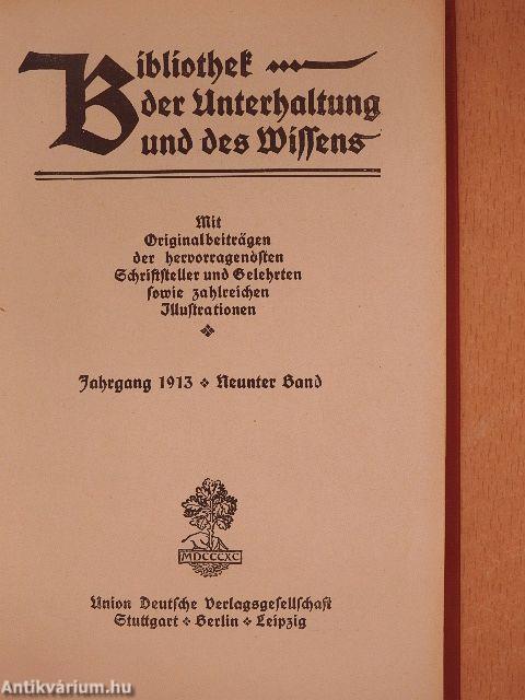 Bibliothek der Unterhaltung und des Wissens 1913/9. (gótbetűs)