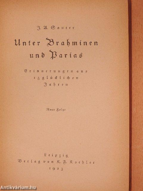 Unter Brahminen und Parias (gótbetűs)