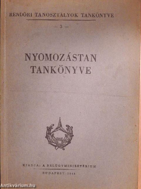 Nyomozástan tankönyve