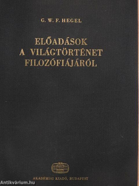 Előadások a világtörténet filozófiájáról