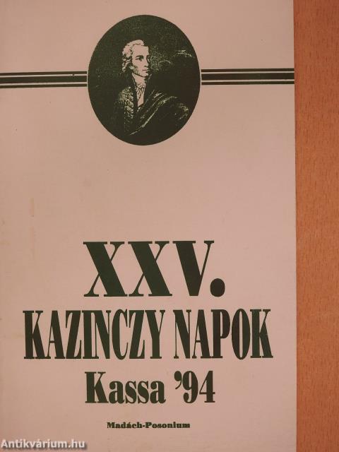 XXV. Kazinczy Napok (dedikált példány)