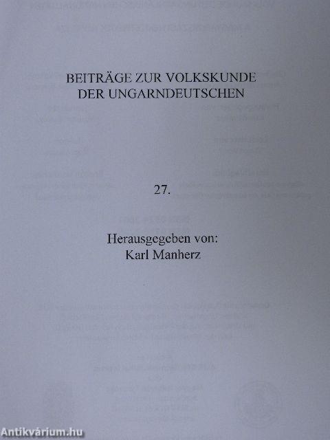 Beiträge zur Volkskunde der Ungarndeutschen 2012