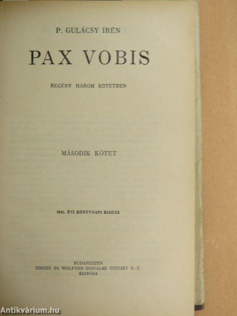 Pax Vobis I-III.