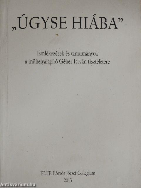 "Úgyse hiába"