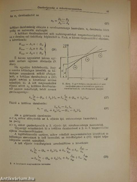 A forgácsoló megmunkálás tervezése