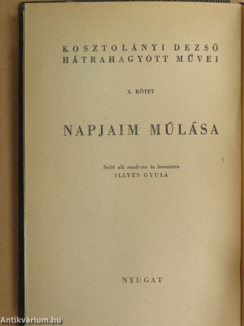 Napjaim múlása