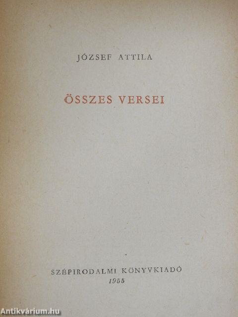 József Attila összes versei