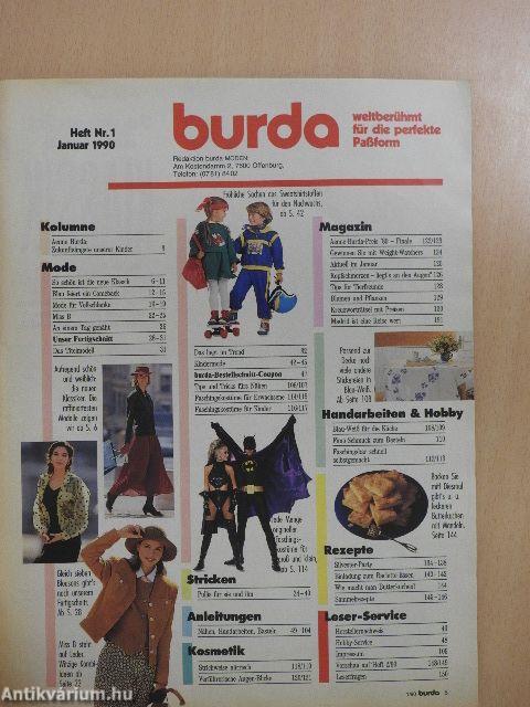 Burda Moden Januar 1990