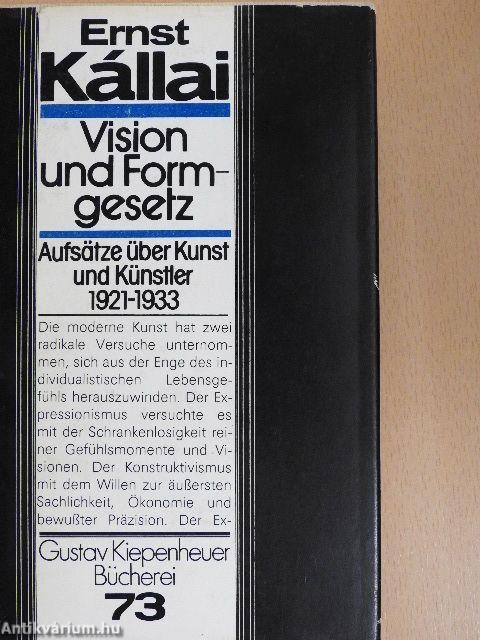 Vision und Formgesetz