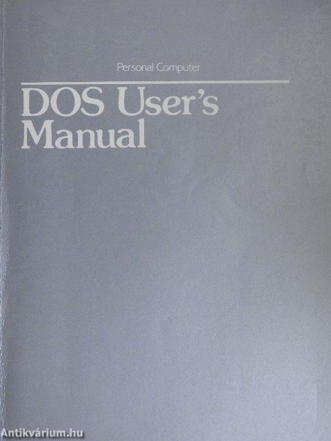 Microsoft MS-DOS User's Guide