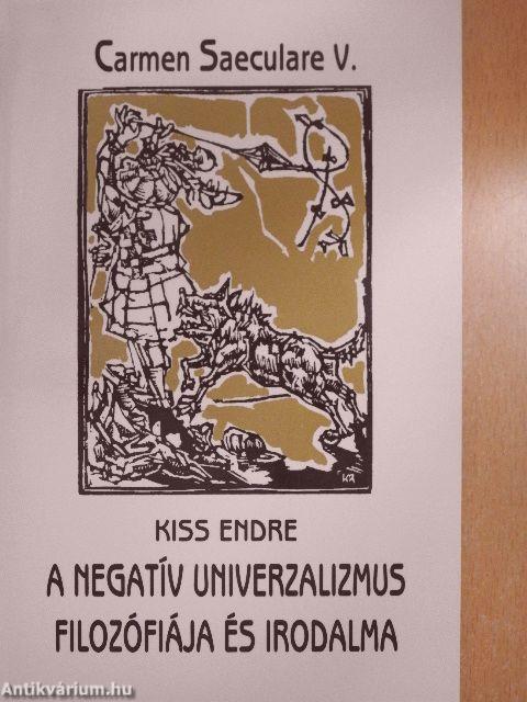 A negatív univerzalizmus filozófiája és irodalma