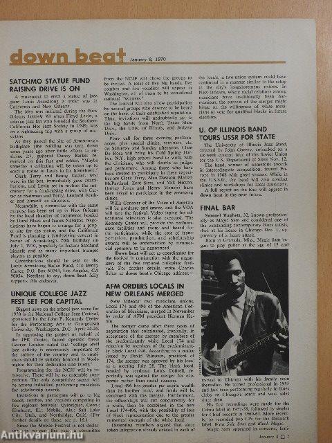 DownBeat January 8, 1970