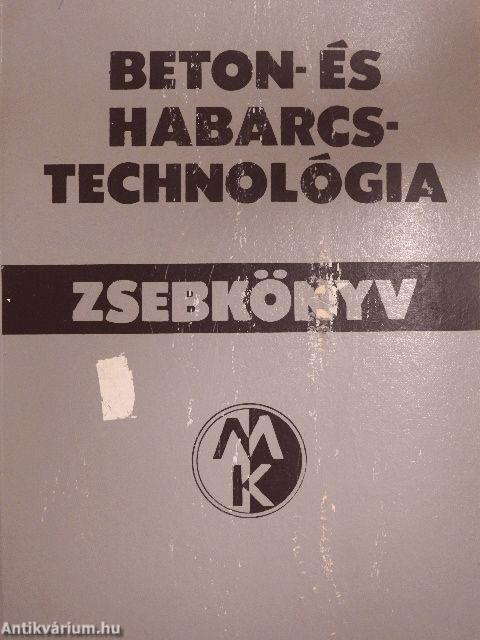 Beton- és habarcstechnológia zsebkönyv