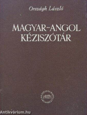 Magyar-angol kéziszótár