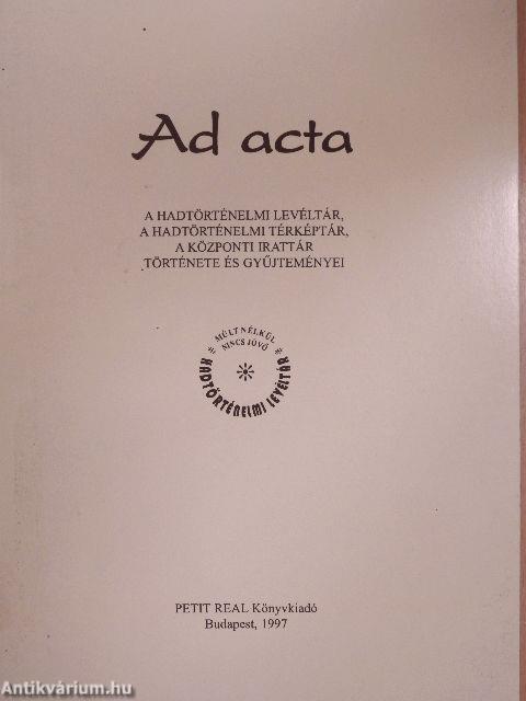 Ad acta 1997