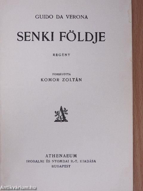 Senki földje