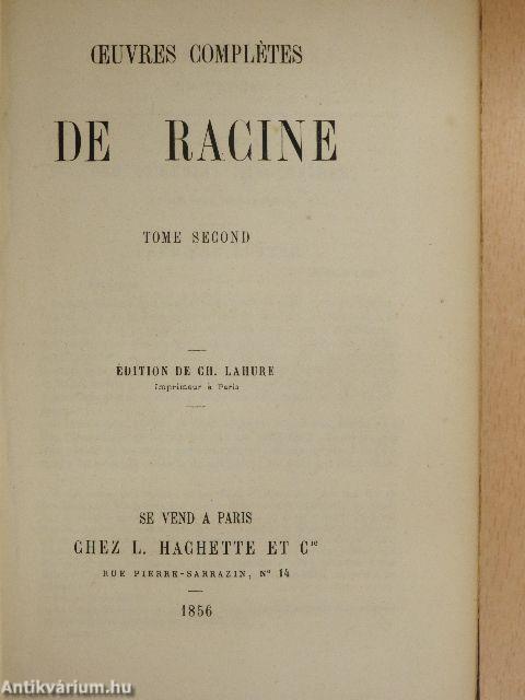 Oeuvres complétes de Racine II.