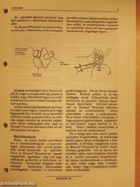 Gyógyszereink 1993. augusztus