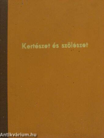 Kertészet és Szőlészet 1975. január-december