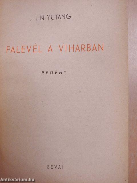 Falevél a viharban