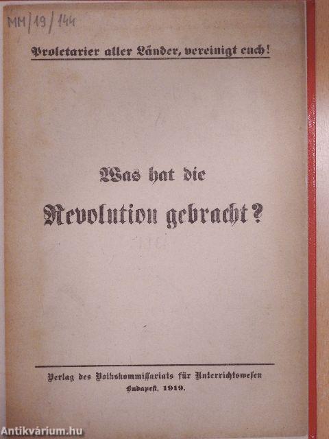 Was hat die Revolution gebracht? (gótbetűs)