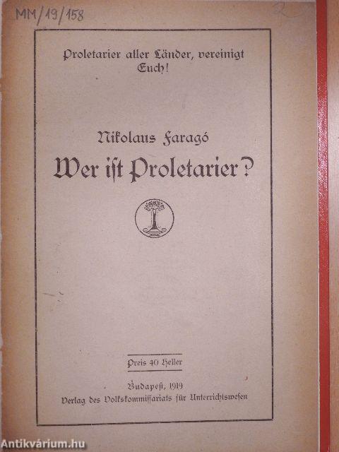 Wer ist Proletarier? (gótbetűs)