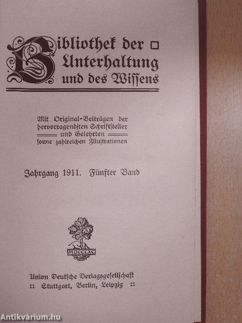 Bibliothek der Unterhaltung und des Wissens 1911/5. (gótbetűs)