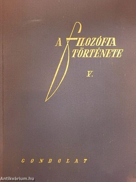 A filozófia története V.