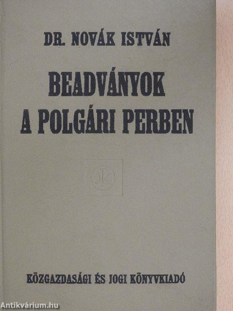 Beadványok a polgári perben